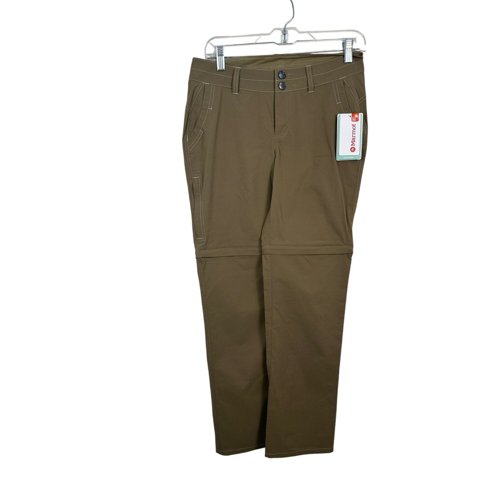 Marmot Kodachrome Convert Pant Women Size 4 Desert Khaki NEW Hiking Trail UPF 50